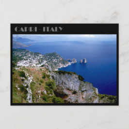 Faraglioni Sten och Sorrento peninsula, Capri Vykort