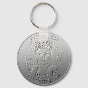 Farah Diba-make Shah Iran Persia design #silv02 Nyckelring