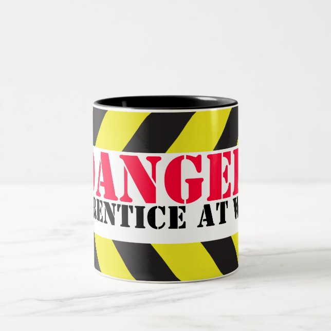 Faralärling på muggen för arbetssparrearbetare Två-Tonad mugg (Center)