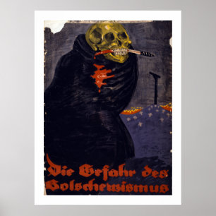 Faran av Bolshevism (kanfas) Poster