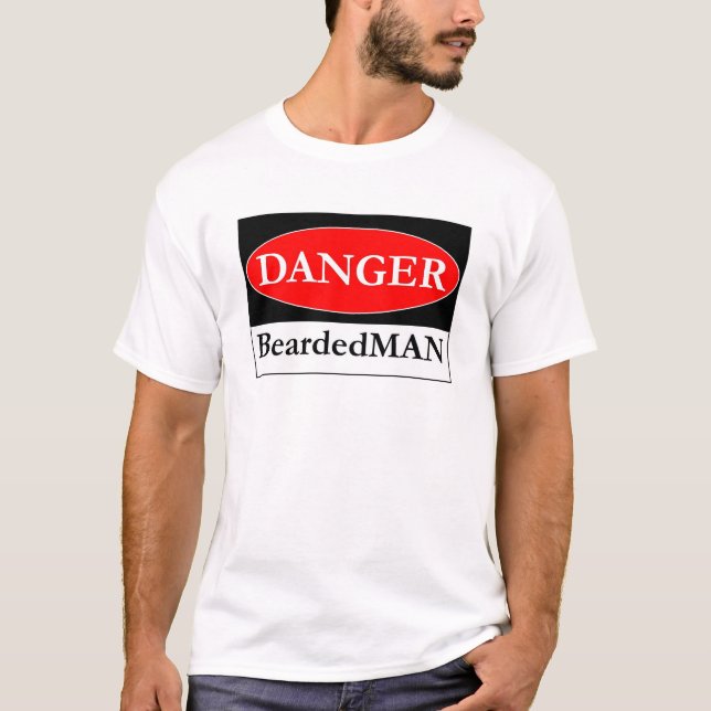 Faran BeardedMAN undertecknar T-shirt (Framsida)
