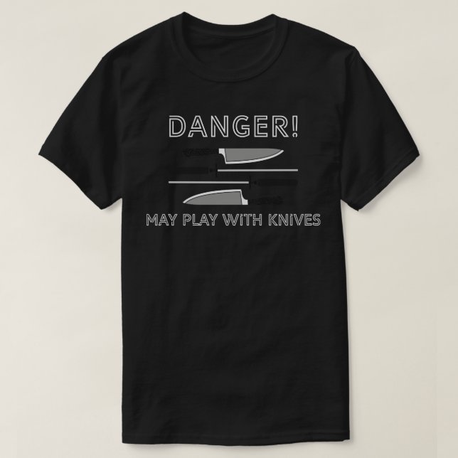 Faran kan leka med knivar t shirt (Design framsida)