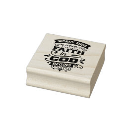 Faran slutar när tron på Gud börjar Stämpel