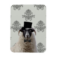 Fårande bridegroom-får i top hat