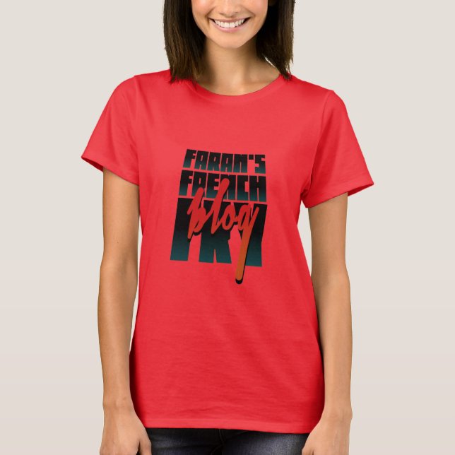 Farans Fransk Fry Anime Shirt T Shirt (Framsida)
