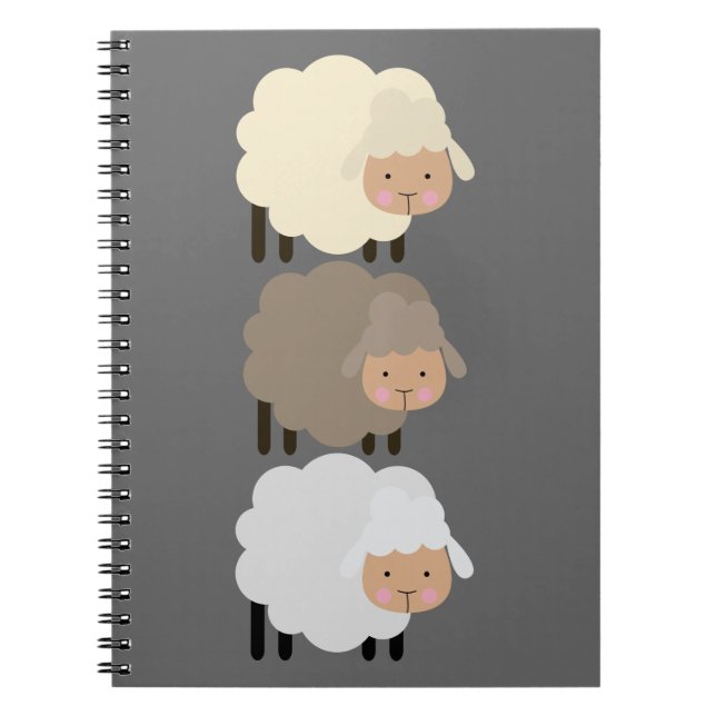 Fåranteckningsbok Anteckningsbok Med Spiral (Framsidan)