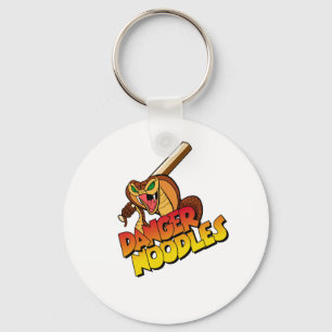 Faranudelsoftballet hänger lös Keychain Nyckelring