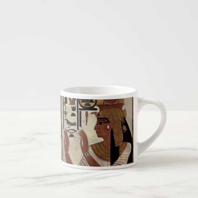 Farao Antikens Egypten Grav mural graffiti Konstve Espressomugg (Höger)