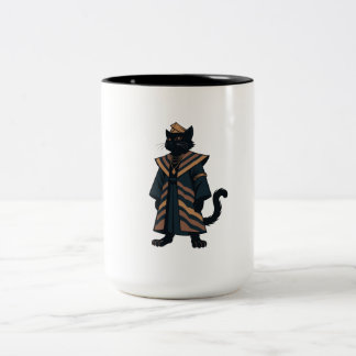 Farao Svart Katt Kaffe Mugg