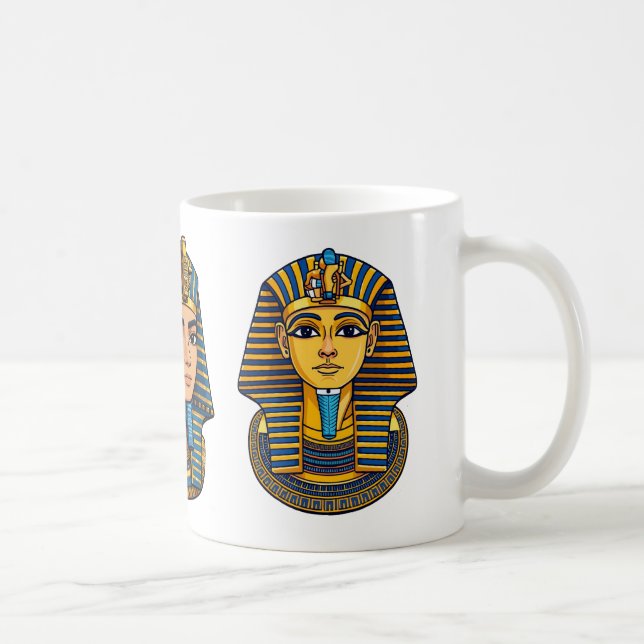 Farao Tutankhamuns gyllene mask Kaffemugg (Höger)