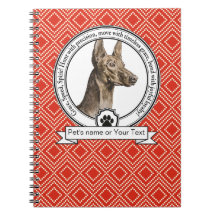 Faraoh Hund Credo Spiral Foto Anteckningsbok