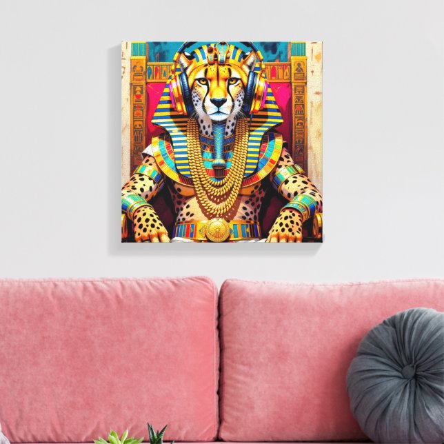 FARAON TUT-CHEETA CANVASTRYCK (Insitu (Vardagsrum))
