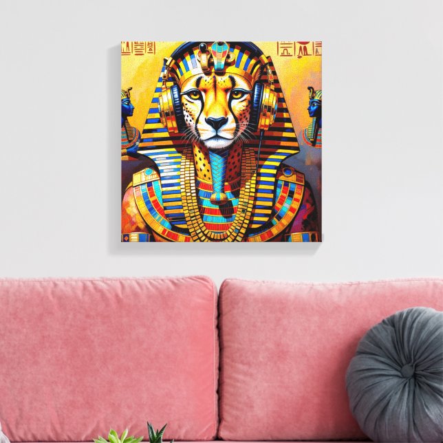 FARAON TUT-CHEETAH 2 CANVASTRYCK (Insitu (Vardagsrum))