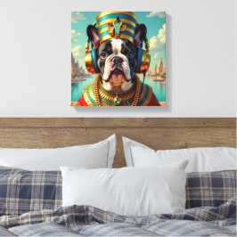 FARAON TUT-FRANSK BULLDOGG CANVASTRYCK