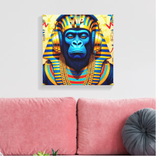 FARAON TUT-GORILLA CANVASTRYCK
