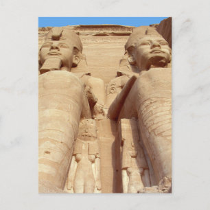 Faraoner - gigantiska statyer, Abu Simbel, Forntid Vykort