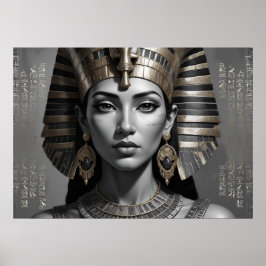 Faraonisk Drottning Väggdekor – Tidlös Egyptisk Poster