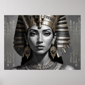 Faraonisk Drottning Väggdekor – Tidlös Egyptisk Poster