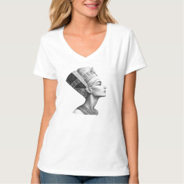 Faraonisk Nefertiti-konst – egyptisk drottningdesi T Shirt
