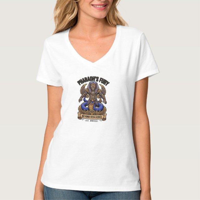Faraos ilska Forntida Anubis T-Shirt (Framsida)