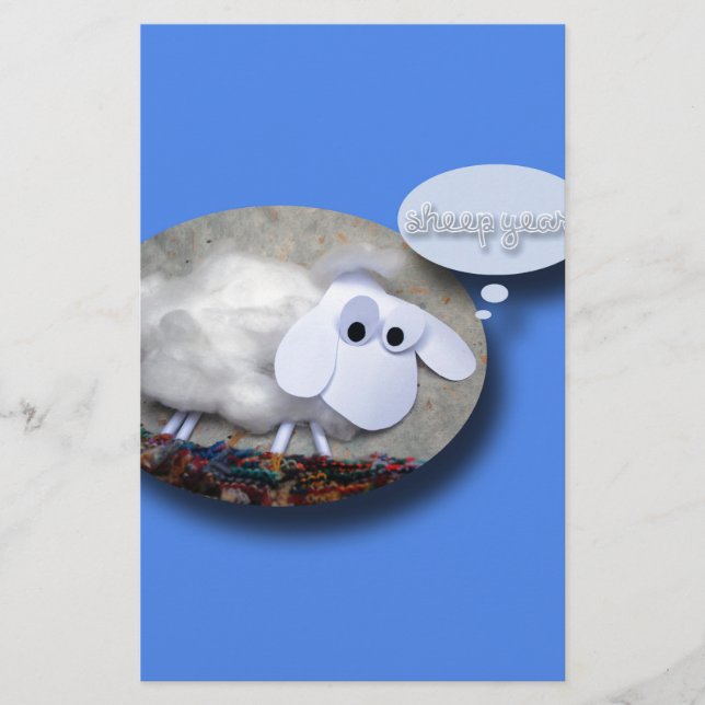 Fårår? Kinas nya år 2015 Brevpapper (Framsida)