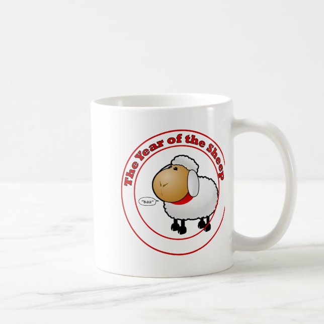 Fåråret Tecknaden Kaffemugg (Höger)