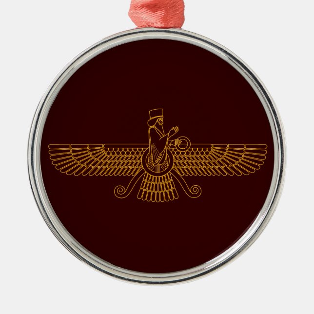 Faravahar Julgransprydnad Metall (Framsidan)