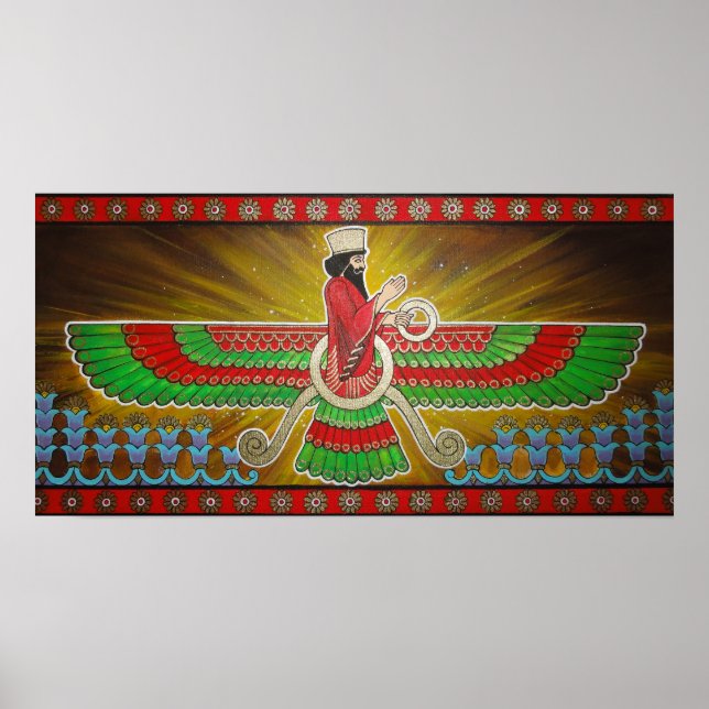 Faravahar Painting Poster (Framsidan)