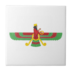 Faravahar symbol kakelplatta