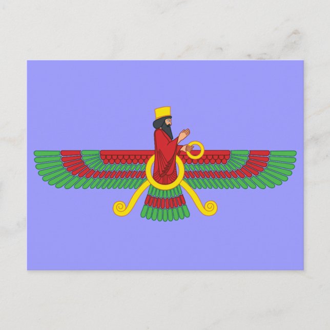 Faravahar Symbol Vykort (Framsida)