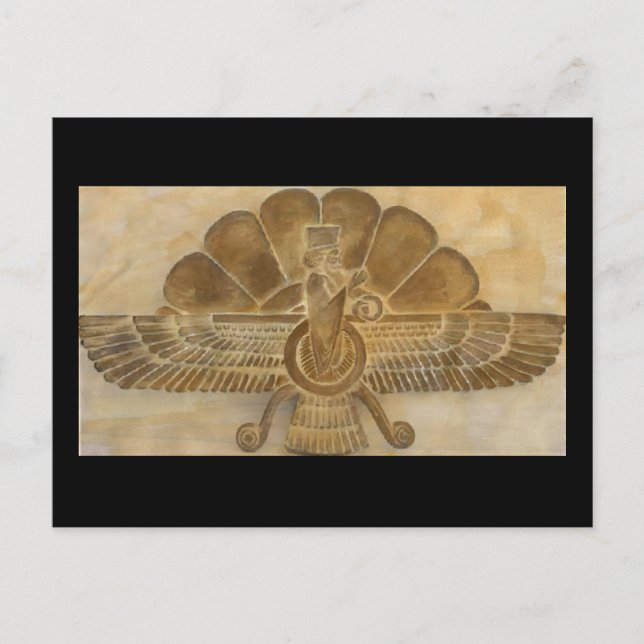 Faravahar Symbol Vykort (Framsida)