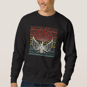 Faravahar Zoroastrianism Zarathustra Symbol filoso Lång Ärmad Tröja
