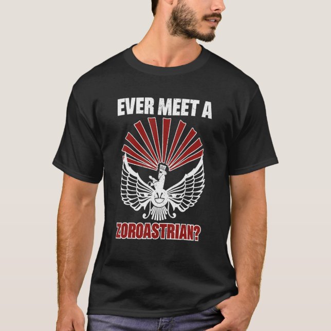 Faravahar Zoroastrianism Zarathustra Symbol philos T Shirt (Framsida)