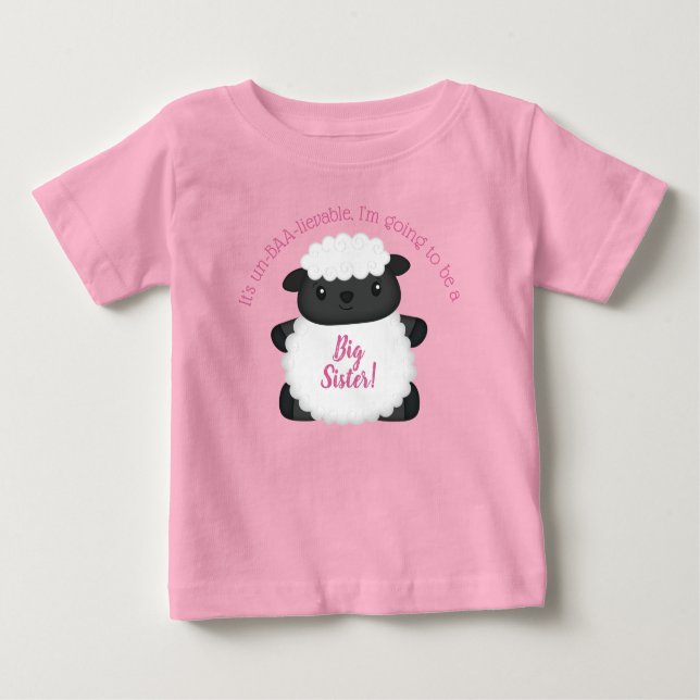Fårbabyskor Rosa T Shirt (Framsida)