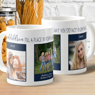 Farbarn Fyll i en Ställe-offert 3 Fotoblått Kaffemugg