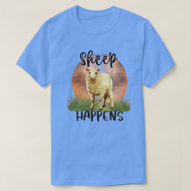 Fårbild förekommer t shirt (Design framsida)