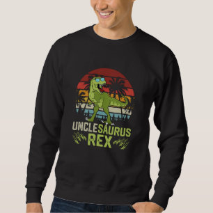 Farbrarsaurus Rex Cool Retro Dinosaurie Design Lång Ärmad Tröja