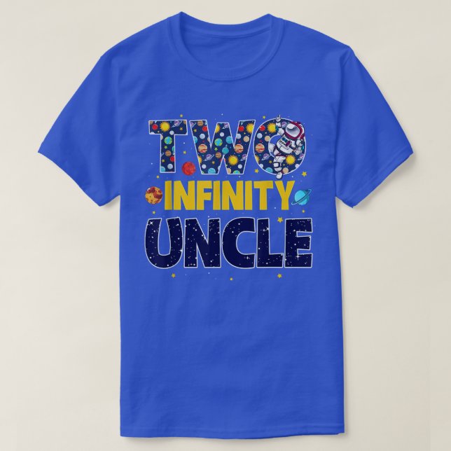 Farbror 2 Infinity och efter födelsedagstid Dekora T Shirt (Design framsida)