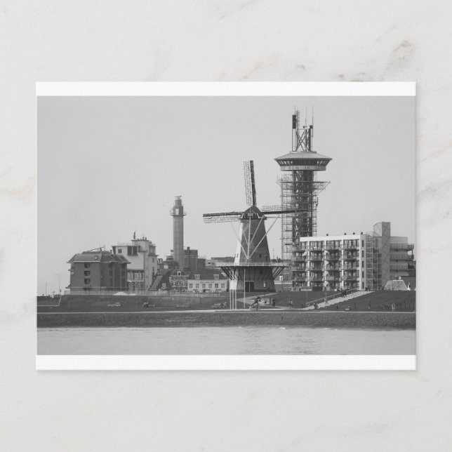 Farbror Beach Cityscape, Vlissingen Vykort (Framsida)