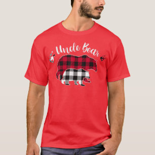 farbror Bear Red Grått Buffalo Play Pajama T Shirt