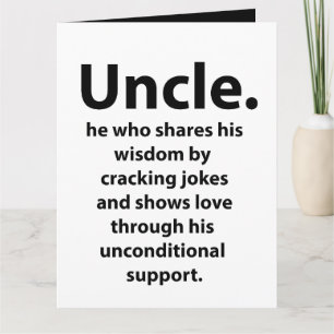 Farbror Birthday Inspirational Funny Quote farbror Kort