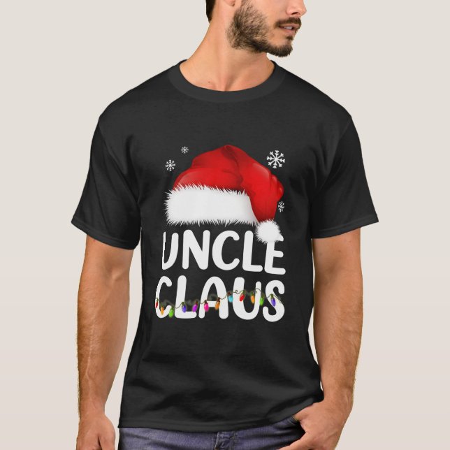 Farbror Claus Shirt jul-familjen Pajama-matchning T (Framsida)