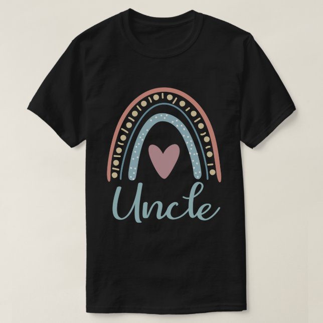 Farbror Cute Family Matching Rainbow T Shirt (Design framsida)
