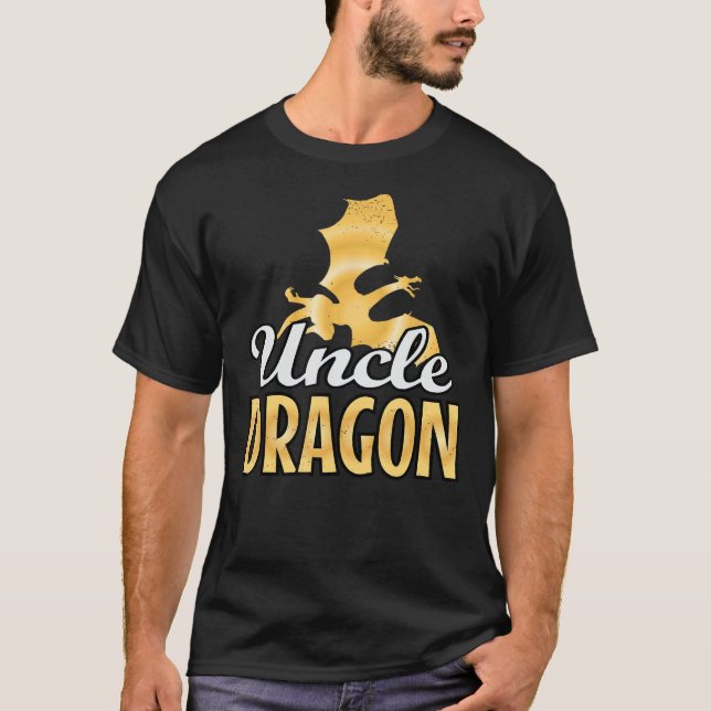 Farbror Dragon Älskare T Shirt (Framsida)