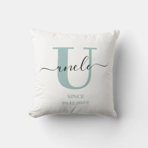 Farbror Elegant Script Monogram Kudde