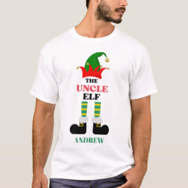 Farbror Elf-Personligens jul T Shirt