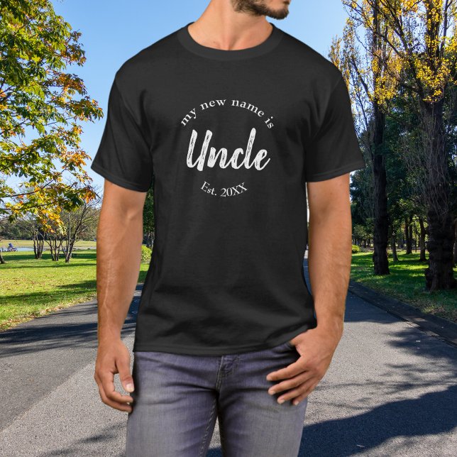 Farbror Est År Vitt Ny Bebis Annonsering T Shirt (Skapare uppladdad)