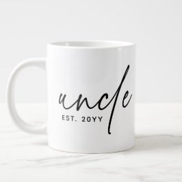 Farbror Etablerad Elegant Typography New farbror Jumbo Mugg