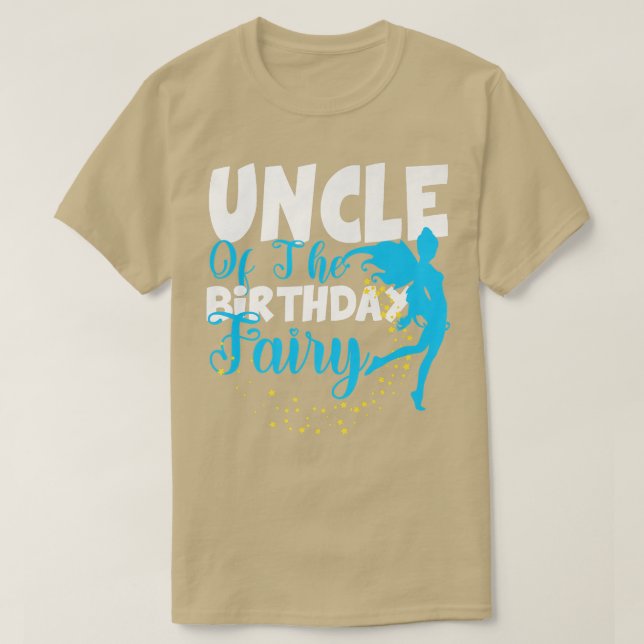 Farbror Fairy Fantasy Birthday Squad T Shirt (Design framsida)
