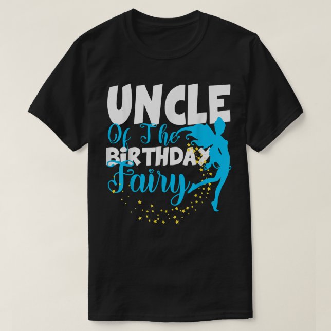 Farbror Fairy Fantasy Birthday Squad T Shirt (Design framsida)
